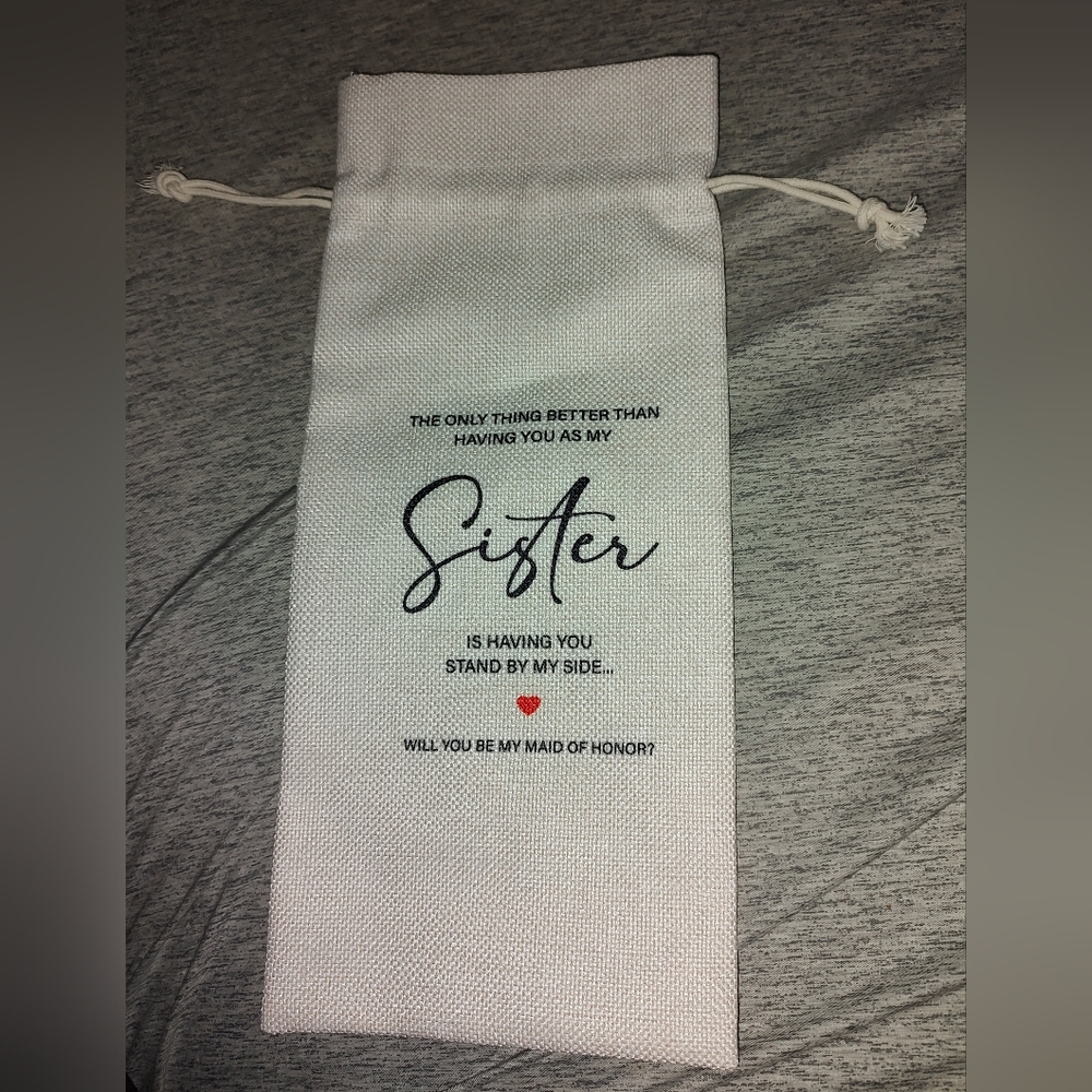 Maid Of Honor Wine Bag